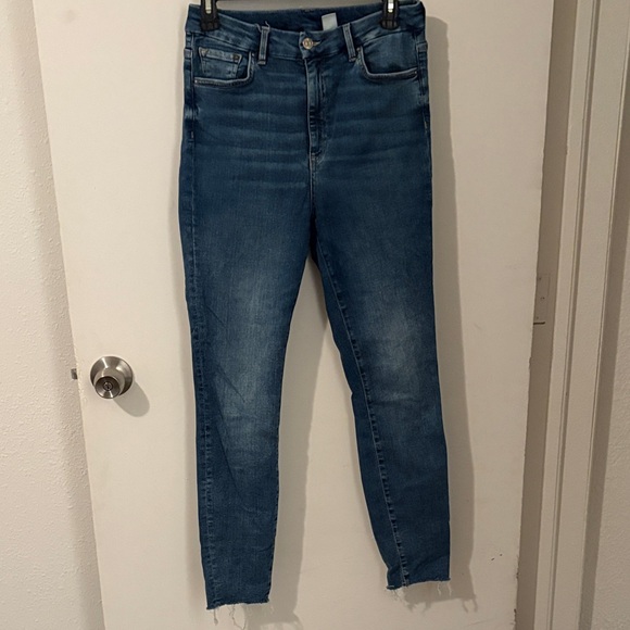 Stylish Blue Ankle Jeans for Women - Picture 1 of 6
